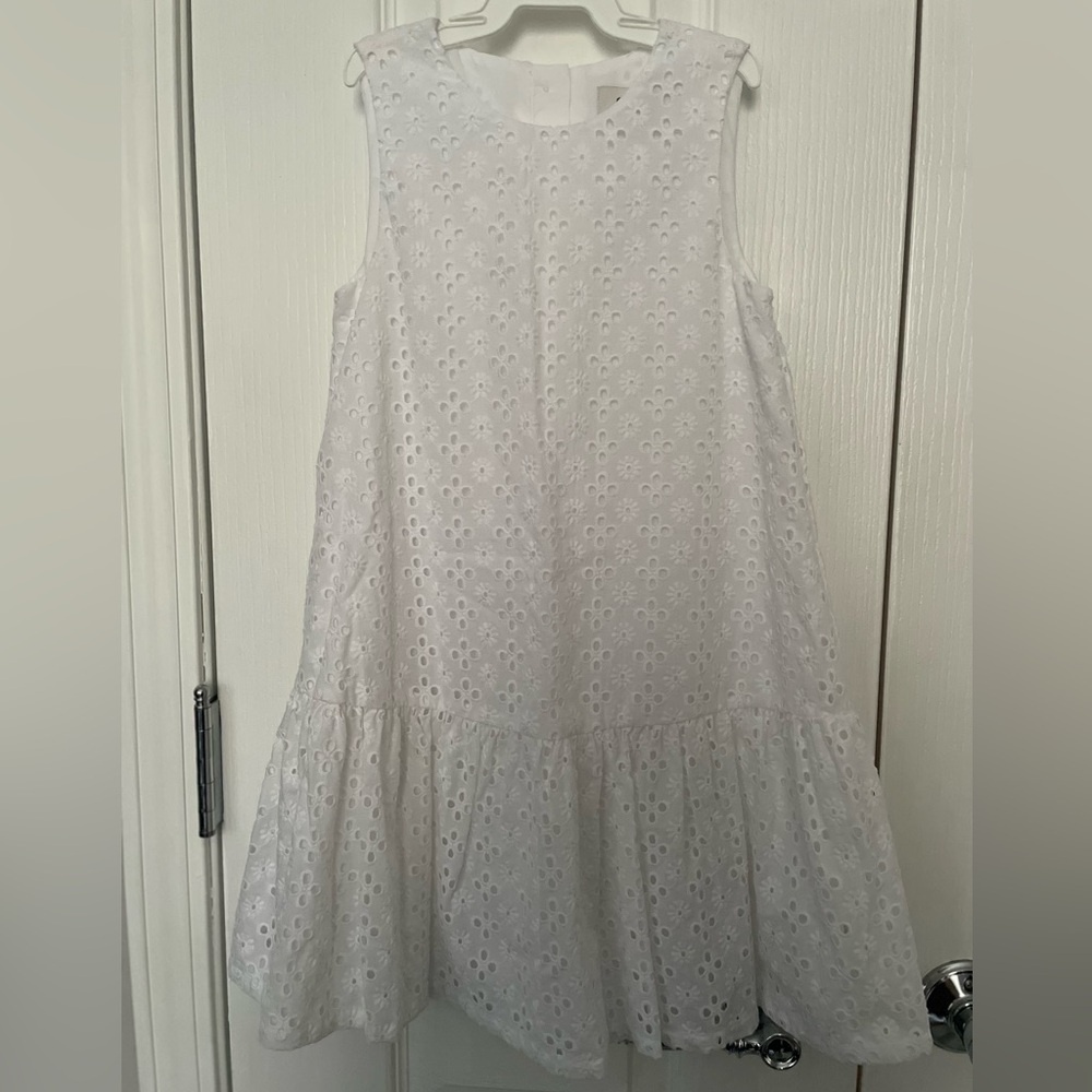 Elegant Sleeveless Eyelet Dress for Kids. NWOT.